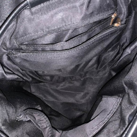 Black Leather Backpack - Picture 3 of 3